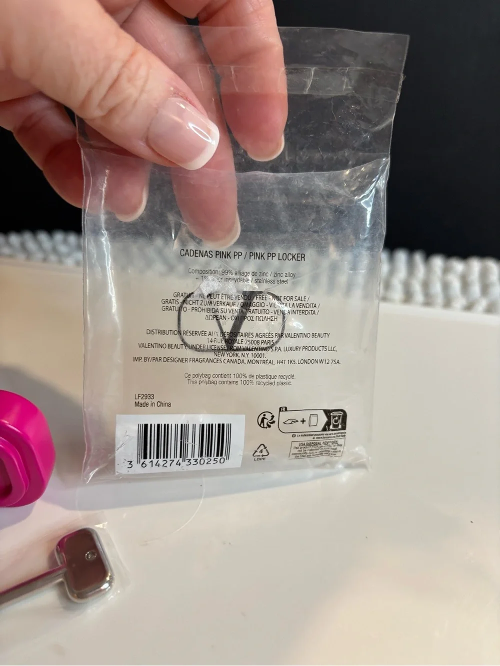 Valentino pink padlock